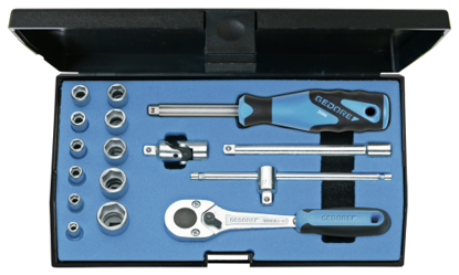 Afbeeldingen van DOPSLEUTELSET 20 EMU-10 1/4" 16-dlg *A*