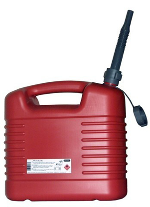 Afbeeldingen van JERRYCAN 20L PE  (BENZINE+DIESEL) ROOD