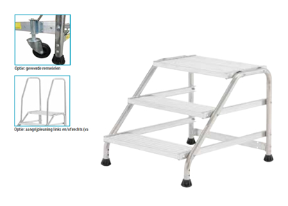 Afbeeldingen van WERKBORDES ALU. 2374-MODUL 2-TREDEN