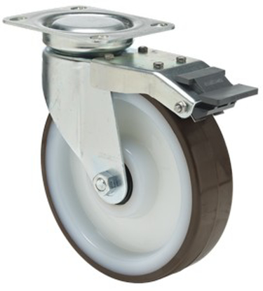 Afbeeldingen van ZWENKWIEL+REM D=125mm JSPU 1252 6123/B