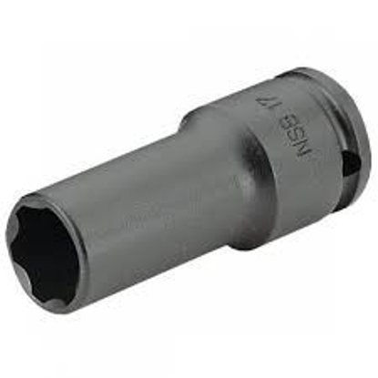 Afbeeldingen van KRACHTDOP 1/2" 16mm LANG DUNWANDIG