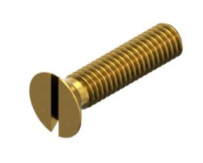 Afbeeldingen van METAALSCHROEF MESSING VK D963 M4x50