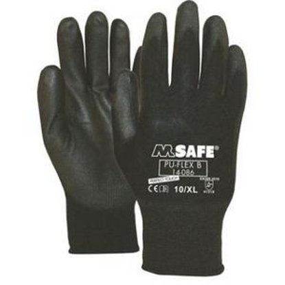 Afbeeldingen van GECOATE PU HANDSCH ZWART NYLON MT7, S