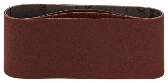 Afbeeldingen van SET A 5ST SCHUURBAND 75x457 K80 ROOD