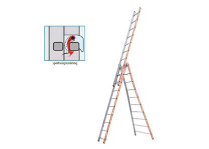 Afbeeldingen van REFORMLADDER  3x12 treden