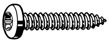 Afbeeldingen van PAN CILINDERSCHROEF T-STER A2 3,9x32MM