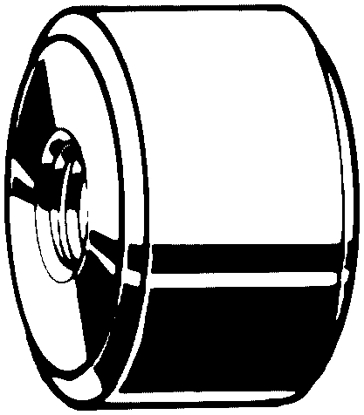 Afbeeldingen van RONDMOER TRAPEZIUMDRAAD TR14x4 RECHTS