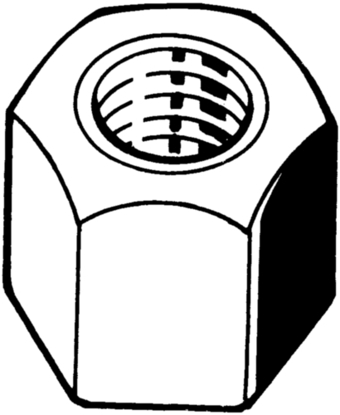 Afbeeldingen van ZESKANTMOER TRAPEZIUMDRAAD TR20x4 1,5Xd