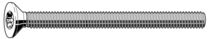 Afbeeldingen van TORX VEILIGH.BOUT VK RVS A2 M4x20 +PIN