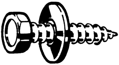 Afbeeldingen van ZESKANT PLAATBOUT MET LOSSE RING 4,8X19