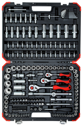 Afbeeldingen van DOPSLEUTELSET 1/4"+3/8"+1/2, 172-DLG *A*