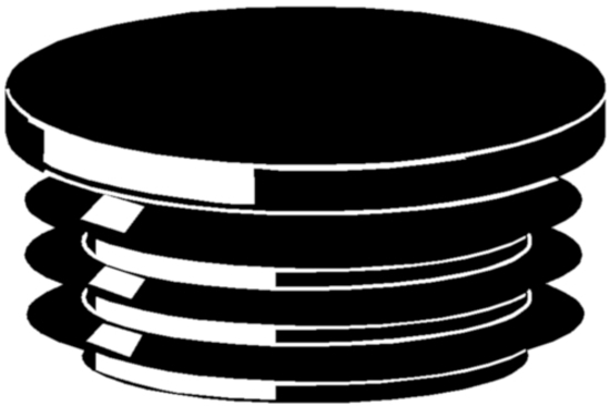 Afbeeldingen van MEUBELDOP ROND ZWART 18mm 56792