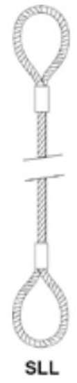 Afbeeldingen van VERZINKTE STAALKABEL SLL-2T-14MM-1M