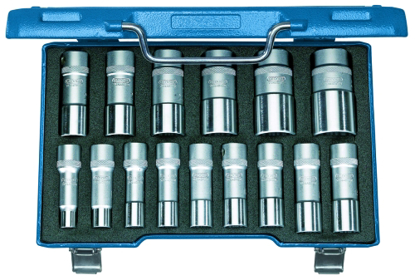 Afbeeldingen van DOPSLEUTELSET D19L 1/2" 15-dlg LANG