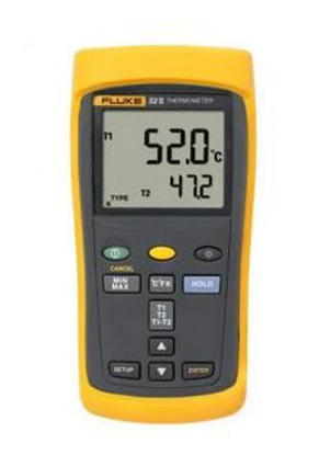 Afbeeldingen van THERMOMETER DUAL PROBE FLUKE 52-II