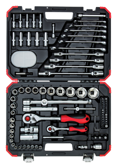Afbeeldingen van DOPSLEUTELSET 1/4"+1/2", 92-DLG