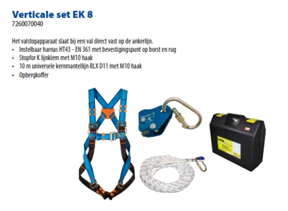 Afbeeldingen van VALBEVEILIGINGSSET+KOFFER EK8