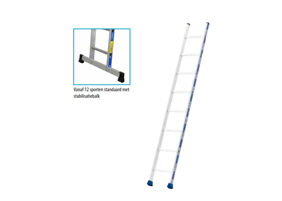 Afbeeldingen van ENKELE RECHTE LADDER 14-SP. AANGEPAST