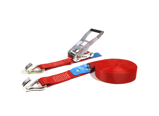 Afbeeldingen van SJORBAND RATEL 50MM L=9MTR ROOD