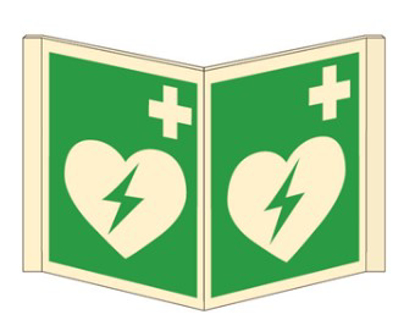 Afbeeldingen van BORD "AED" 200X400MM