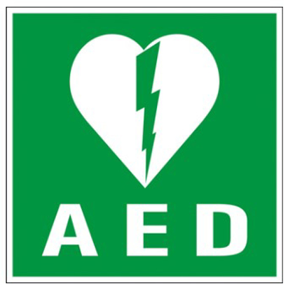 Afbeeldingen van BORD "AED" 200X200MM PP