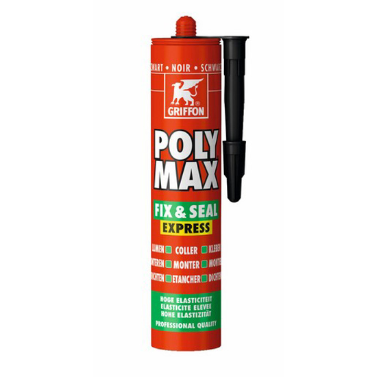 Afbeeldingen van POLYMAX FIX & SEAL ZWART 425GR 6150454