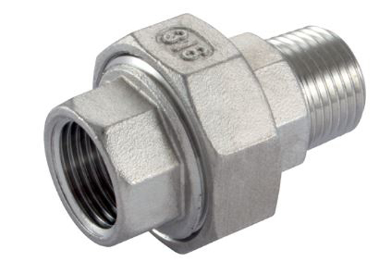 Afbeeldingen van RVS 3-DLG KOP. 1" bi-bu BSPT-BSP