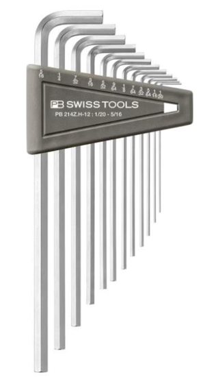 Afbeeldingen van PB INBUSSLEUTESET INCH 214Z.H-12 LANG