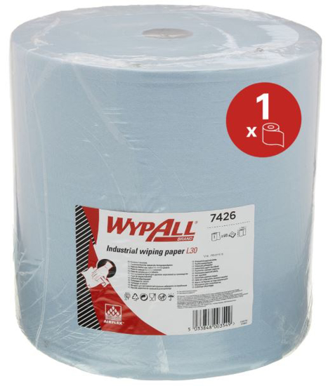 Afbeeldingen van ROL POETSDOEK 3 LAAGS 38x37CM BLAUW