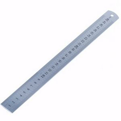 Afbeeldingen van LINIAAL RVS 300x30x1mm