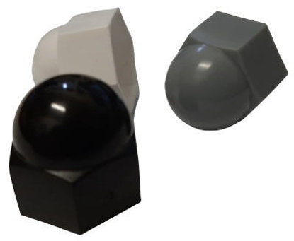 Afbeeldingen van KUNSTSTOF SIERKAP GRIJS  M24