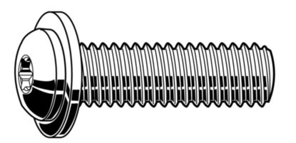 Afbeeldingen van BOUT LBK-TORX RVS A2 ISO7380 M4x30