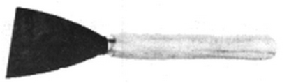 Afbeeldingen van AFSTEEKMES 70mm L=28cm HOUTEN HEFT