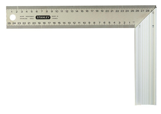 Afbeeldingen van WINKELHAAK+VERSTEK L=250mm MAATVERDELING