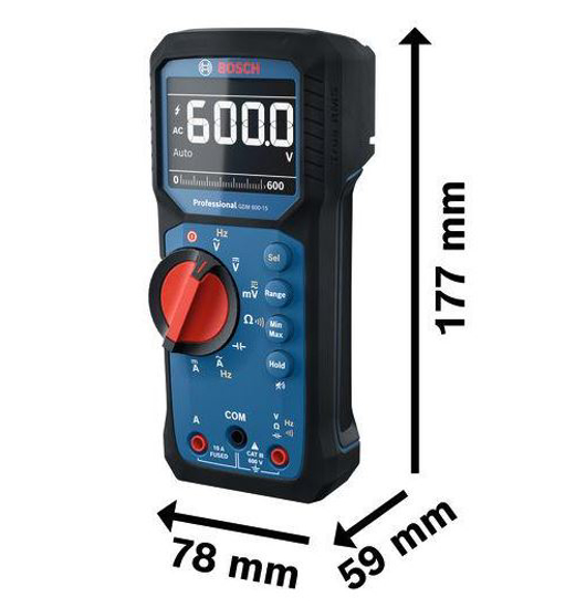 Afbeeldingen van DIGITALE MULTIMETER GDM 600-15 DISPLAY