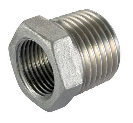 Afbeeldingen van VERL. NIPPEL RVS - 3/8"-1/4" bu/bi