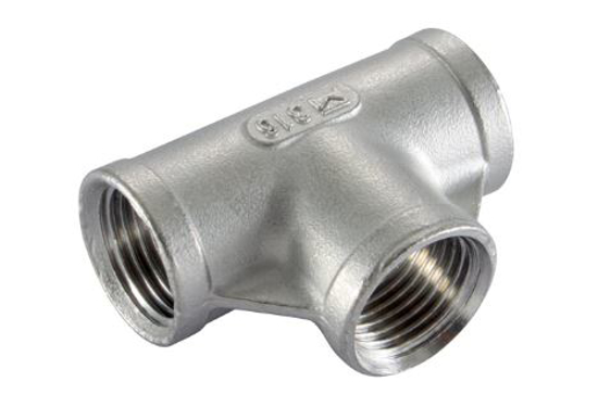 Afbeeldingen van T-STUK RVS 1/4" bi BSP