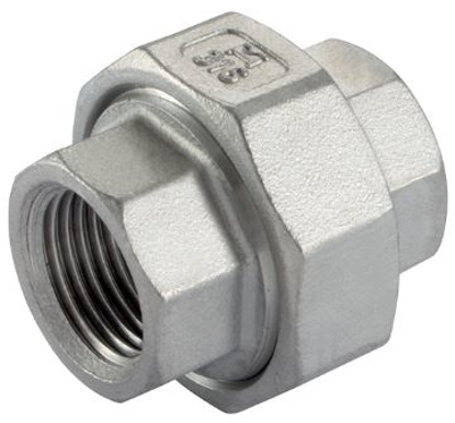 Afbeeldingen van RVS 3-DLG KOP. 1/2" bi-bi BSPT-BSP