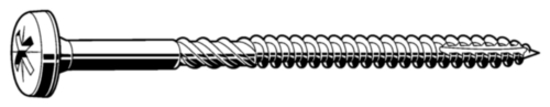 Afbeeldingen van SPAANPL.SCHROEF ELVZ VBA BCK PZ 5,0x30