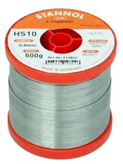 Afbeeldingen van 500gr. SOLDEERDRAAD Sn60/Pb40 HK 0,8mm