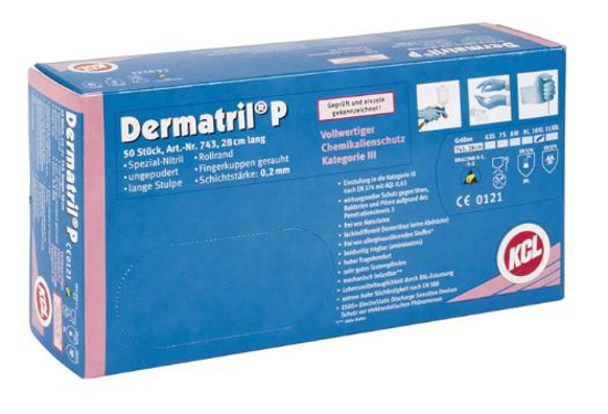 Afbeeldingen van DS a 50st. HANDSCH. NITRIL KCL DERMATRIL