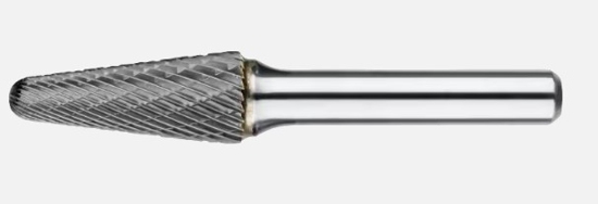 Afbeeldingen van STIFTFREES VHM KEGELVORM "L" 12MM S=8mm